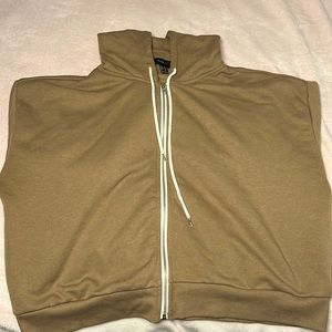 Forever 21 Cropped Zip Up